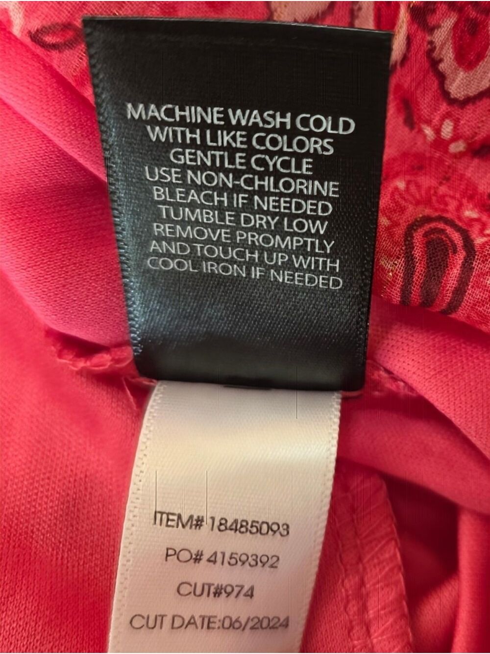 Torrid 1X Pink Paisley Lurex Chiffon Tiered Mini Dress NWT - Picture 10 of 10